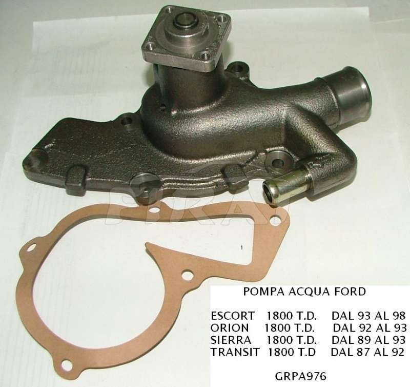 POMPA ACQUA FORD ESCORT-ORION-SIERRA-TRANSIT 1800 TD PA976